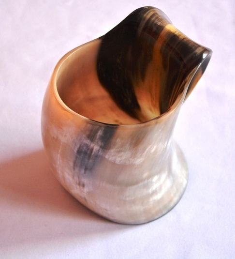 Viking Bar Mug Real Horn Handmade From Natural Material 100% Natural Horn Mug