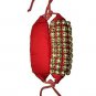 Classical Dance Accessories Ghungroo Best Quality 4 Line 80 Dancing Bells(Red)