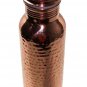 Hand Hammered Pure Copper Water Bottle For Ayurveda Health Benefits Set of 1