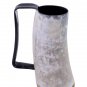 Buddha4all Horn Mug Beer Stein Tumbler Viking Drinking Cup with Handle 24 Oz