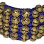 Classical Dance Accessories Ghungroo Best Quality 4 Line 80 Dancing Bells(Blue)