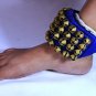 Classical Dance Accessories Ghungroo Best Quality 4 Line 80 Dancing Bells(Blue)
