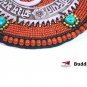 Home Decor Yoga Meditation Beaded Om Plaque with Gayatri Mantra Wall Hanging