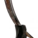 Natural Medieval Viking Dining Bovine Horn Beer Ale Drinking Cup Mug with Stand