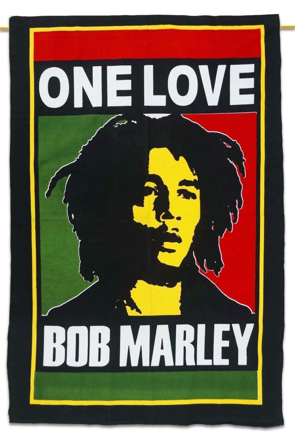 BOB MARLEY 3Ft 7" by 2Ft 5" rare collectible poster Multi Color Cotton Tapestry