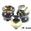Handcrafted Handmade Drinking Horn Mug Leak Proof With Set Of 3 Size =4"
