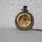 Battery Powered Hand Made Antique London Pocket Watch With Leather Case Pouch