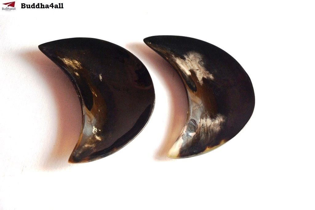Horn Serving Plate Premium Quality Half Moon Shape Serve ware  Set Of 2