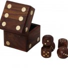 Buddha4all Beautiful Decorative Square Shape Box Game Ludo Dice Board Game