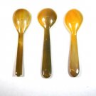 Buffalo Horn Caviar Spoon Authentic and Genuine Hand Made Cutlery Set Of 3 Spoon
