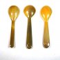 Buffalo Horn Caviar Spoon Authentic and Genuine Hand Made Cutlery Set Of 3 Spoon