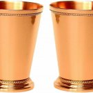 Buddha4all Mint Julep Cup Pure Copper Moscow Mule Mug Handcrafted 12 OZ Set of 2