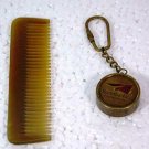 100% Handmade Natural Horn Comb with Handle 5" Pocket Comb, Narrow Tooth