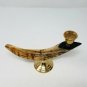 Horn Candle Holder Brass Mounted RAM Horn Candle Holders Measurements Set of 2