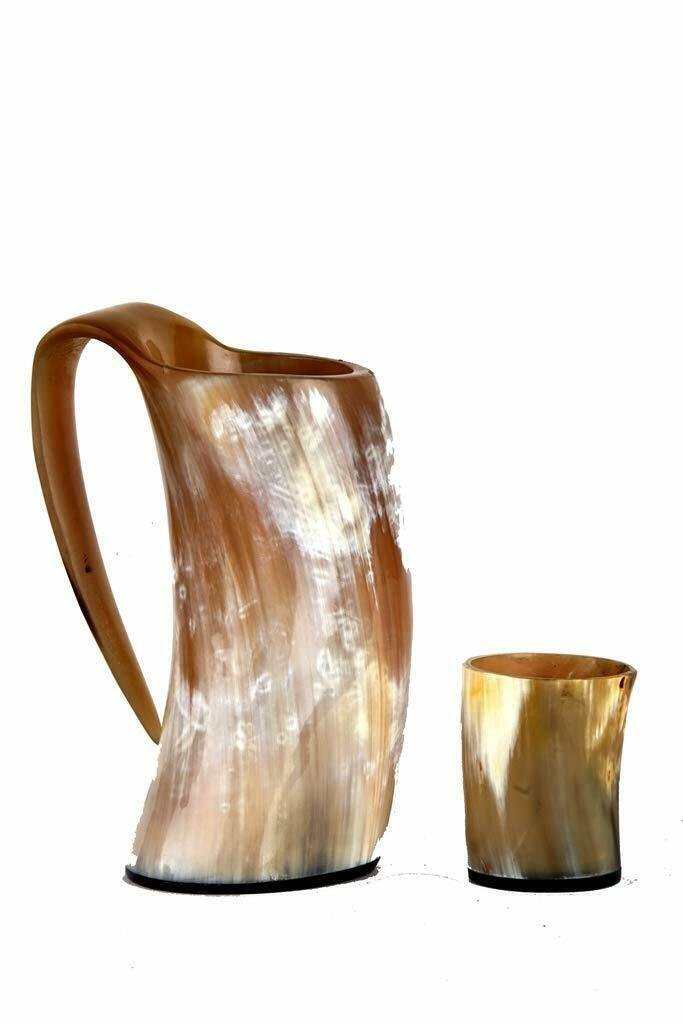 Buddha4all  Viking Drinking Horn Cup Tankard Mug Horn Mug with Horn Shot Glass