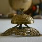 Ornate Solid Antique Brass Hotel Counter Bell Solid Brass Victorian Style Bel