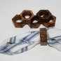 Buddha4all Napkin Rings Holder Handcrafted Decoration in Natural Resin Set of 6