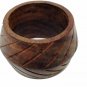 Buddha4all Napkin Ring Holder Handcrafted Decoration in Natural Wooden Set of 6