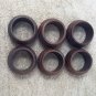 Buddha4all Napkin Ring Holder Handcrafted Decoration in Natural Wooden Set of 6