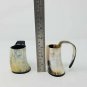 Original Viking Drinking Horn Cup Shot Mug Horn Mug for Beer Wine ale Set of 2