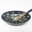 Buddha4all Natural Horn Bowl with Horn Spoon Perfect for Using Serving & Cooking
