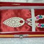Vintage Indian Art Work Handmade Designer Multi Color Bone Jewelry With Gift Box