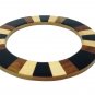 Decorative Handmade Round Golden Wooden Curtain Tieback Set of 2