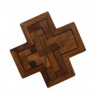 Wooden Cross Puzzle Improve Logical Reasoning & mind power Enhances Problem Game