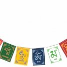 Tibetien Om Mani Flag Car and Bike Hanging Showpiece Square Car Window Flag