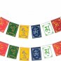 Tibetien Om Mani Flag Car and Bike Hanging Showpiece Square Car Window Flag