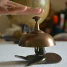 Ornate Solid Antique Brass Hotel Counter Bell Solid Brass Victorian Style