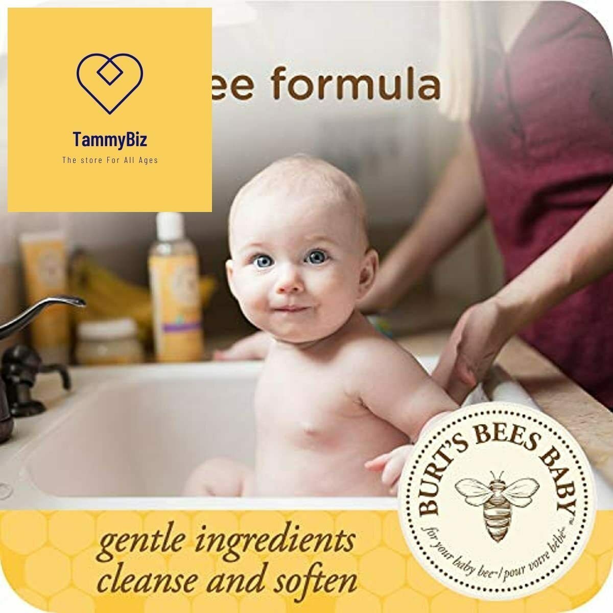 Burt's Bees Baby Getting Started Gift Set, 5 Trial Size Baby Skin Care