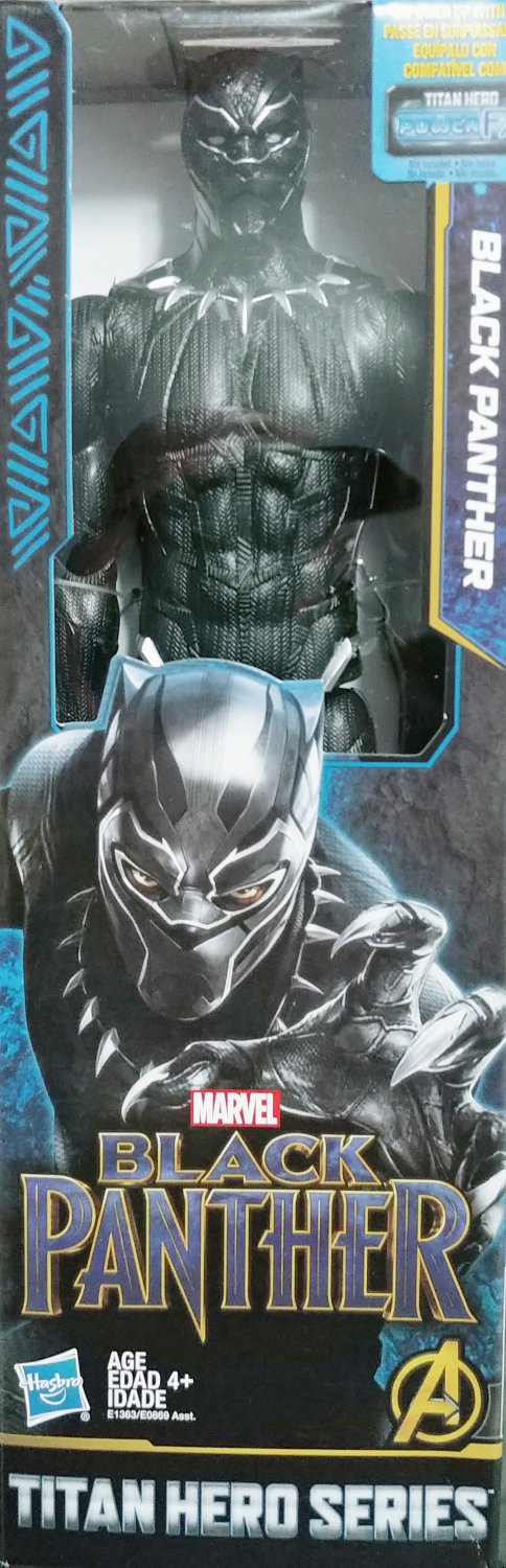 marvel avengers titan hero series blast gear black panther action figure