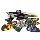 Alice Celluloid Guitar Picks 24 pcs Mix Thickness 0.41mm 0.71mm 0.81mm 1 Metal Box
