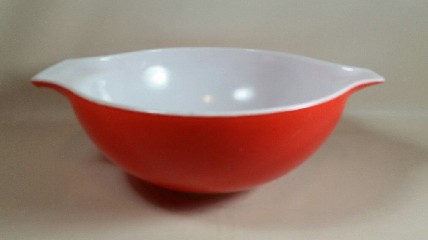 Pyrex Red Cinderella Bowl 4 Quart