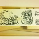 Stampin Up Up on the Housetop Christmas retired stamp set unmounted