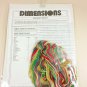 Dimensions cross stitch kit Fancy Wreath waste canvas design 8483 wearable