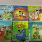 Little Golden Book lot 6 Disney Bambi Pinocchio Snow White Lady Tramp Jungle