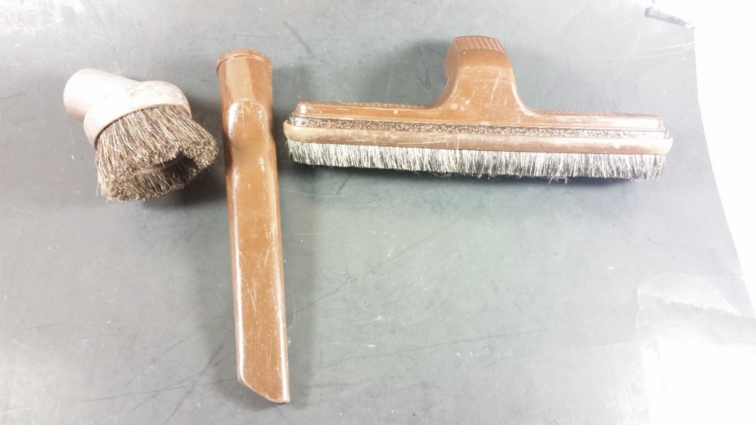 Rainbow vacuum tool set lot 3 piece floor upholstery crevice replacement used