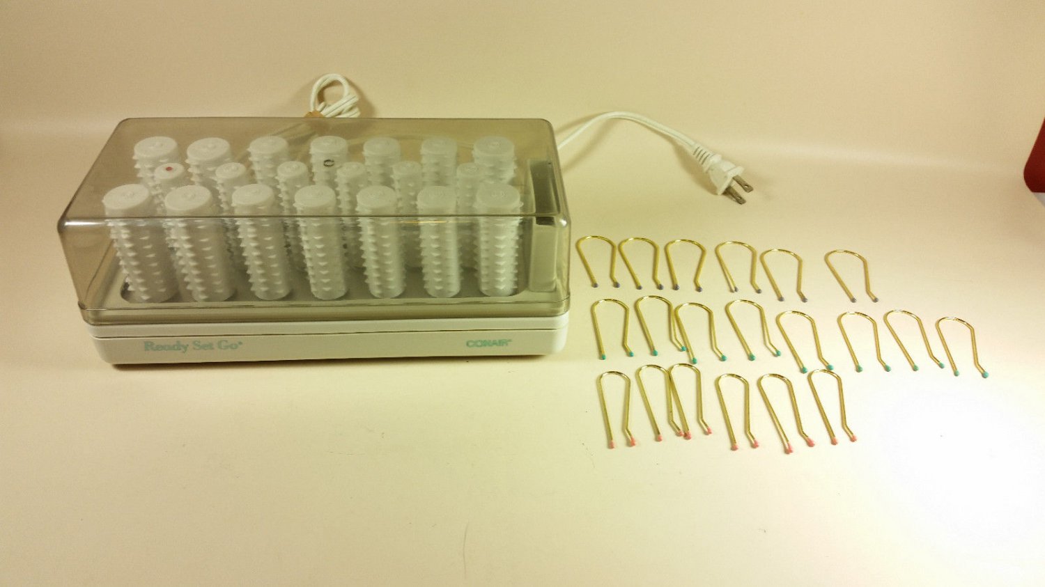 Conair Ready Set Go hot rollers complete working HS5B pageant big hair