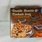 Nordic Ware vintage double rosette and timbale iron