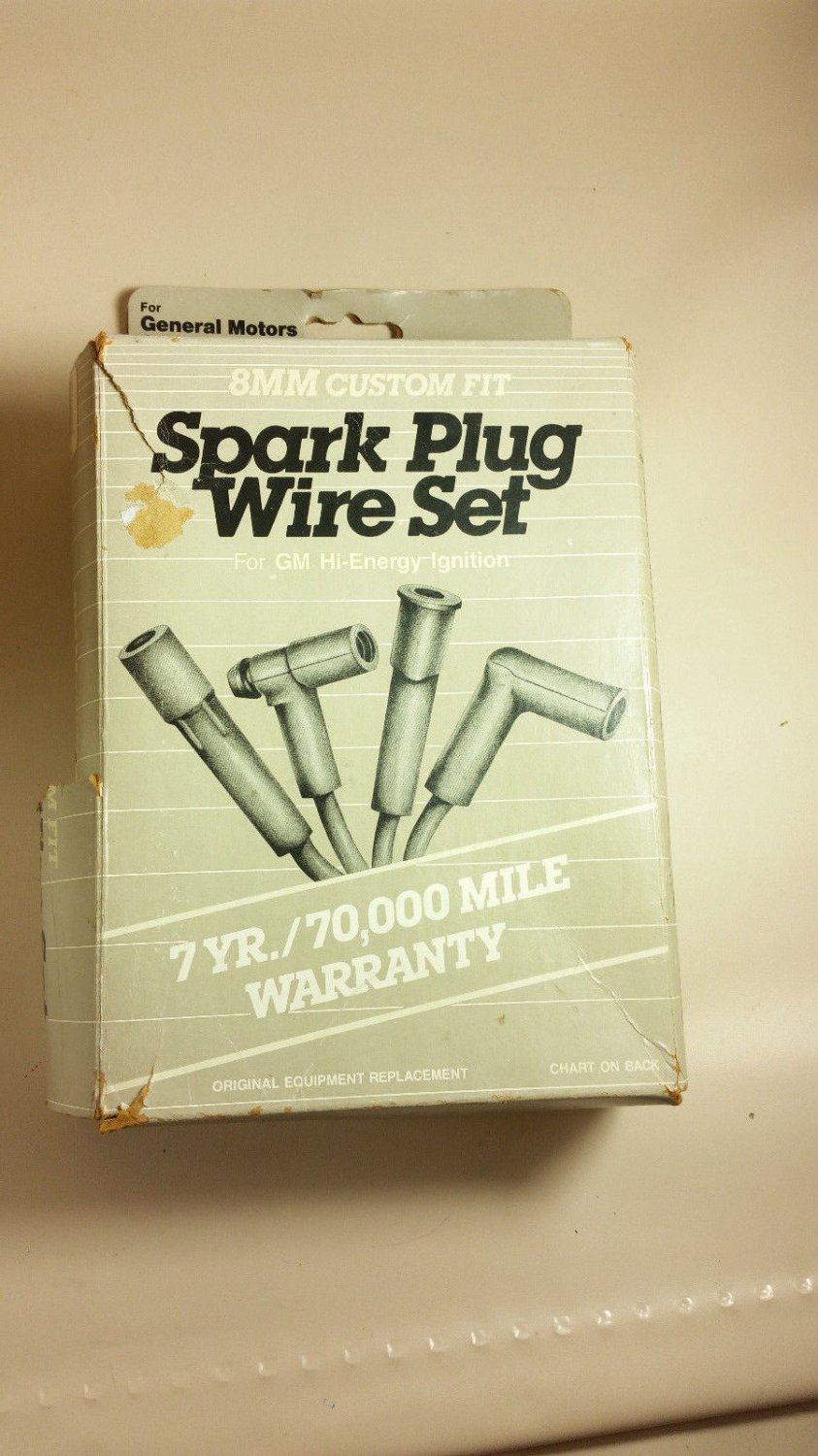 Web Wire spark plug wire set 9000GMX NOS for GM vehicles 1970s 1980s