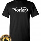 NORTON MOTORCYCLE Classic Logo Racing Custom T Shirt Tee Size S/M/L/XL/2XL