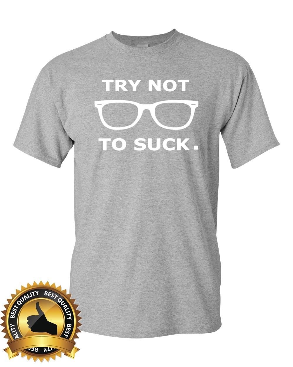 Try Not To Suck Chicago Cubs Maddon Custom GILDAN T Shirt Basic Tee Size S-2XL
