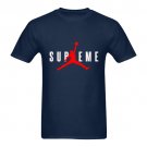 NEW Supreme T-Shirt Custom Gildan S-XXL USA Size dark blue/yellow/white