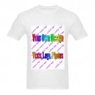 Customize Your Own Design/Text/Logo Custom White Gildan T-Shirt S-XXL