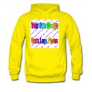 Customize your own design/text/logo Yellow Hoodie Sweatshirt S M L XL 2XL