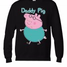 Black Daddy Pig Peppa Fathers Day Men Sweatshirt