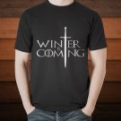 GOT Game Of Thrones WINTER is COMING Westeros NAVY printed t-shirt FN9625