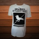 New MODERN AMUSEMENT COTTON MEN'S Gildan T-Shirt S/M/L/XL/XXL WHITE